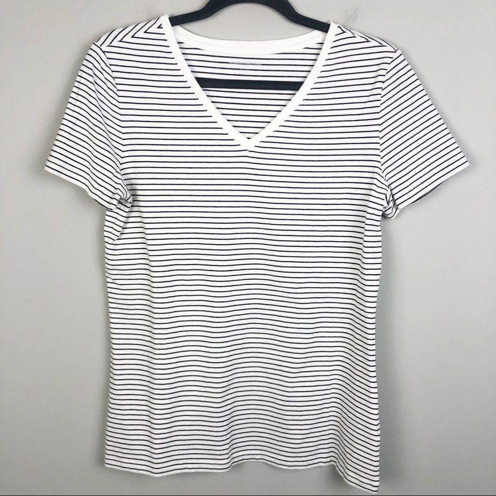 AMAZON ESSENTIALS | Striped Short Sleeve Tee M